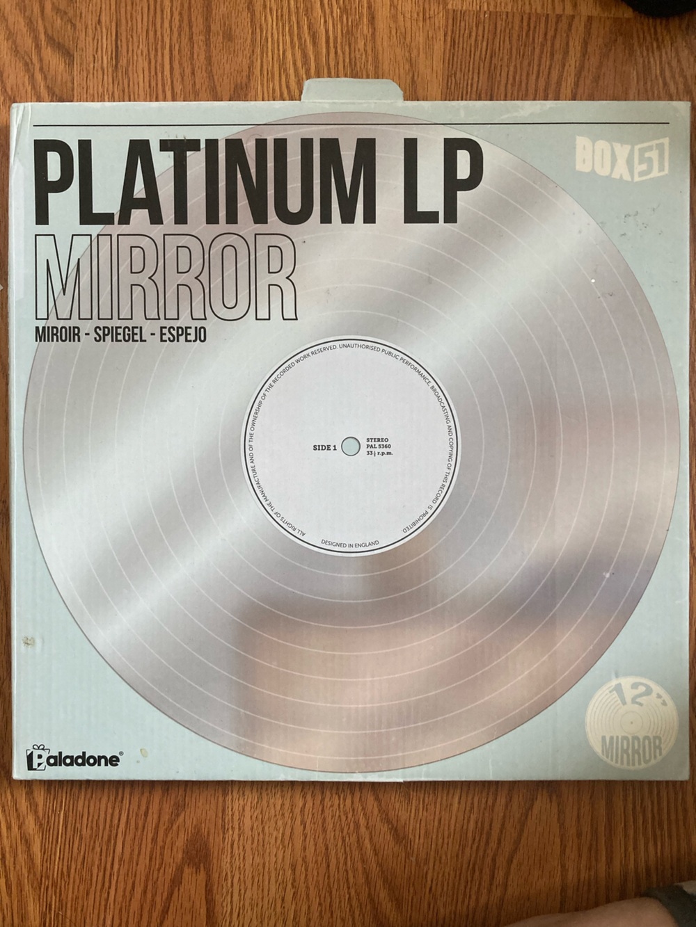 Urban Outfitters Platinum LP Mirror - Silver